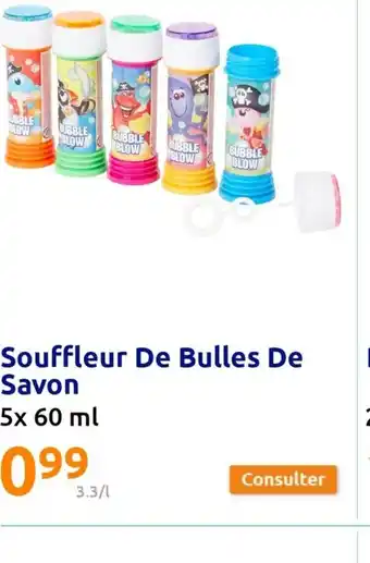 Action Souffleur de bulles de savon offre
