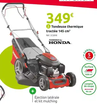 Mr Bricolage Inventiv tondeuse thermique tractée t14546th offre