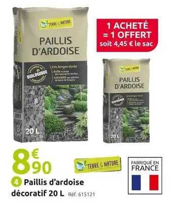 Mr Bricolage Terre & nature paillis d’ardoise décoratif 20 l offre
