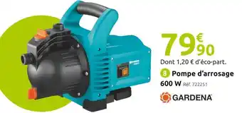 Mr Bricolage Gardena pompe d’arrosage 3000/4 classic offre