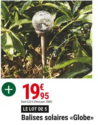Balises solaires globe