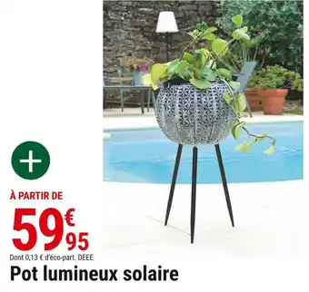 Gamm vert Pot lumineux solaire offre