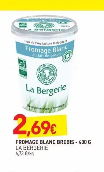naturéO Fromage blanc brebis 400g offre