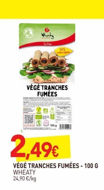 naturéO Vege tranches fumees 100g offre