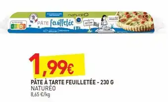 naturéO Pâté a tarte feuilletee 230g offre