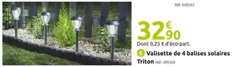 Valisette de 4 balises solaires triton