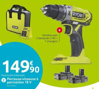 Mr Bricolage Ryobi perceuse sans fil r18pd2-220s 18 v one+ offre
