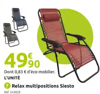 Relax multipositions siesto