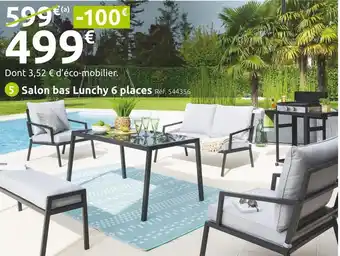 Mr Bricolage Salon bas lunchy 6 places offre