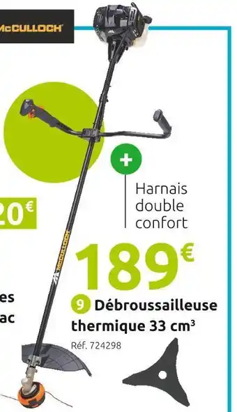 Mr Bricolage Mcculloch débroussailleuse thermique offre