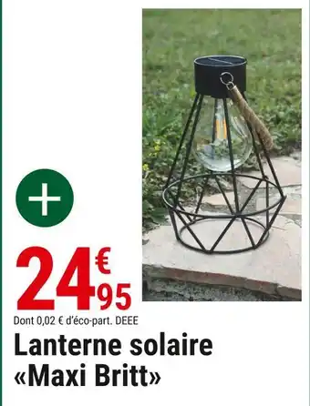 Gamm vert Lanterne solaire maxi britt offre