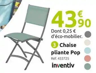 Mr Bricolage Inventiv chaise pliante pop offre