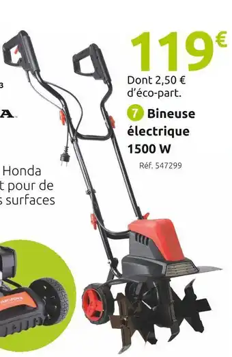 Mr Bricolage Bineuse électrique 6 fraises offre