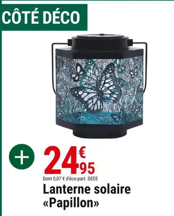 Lanterne solaire papillon