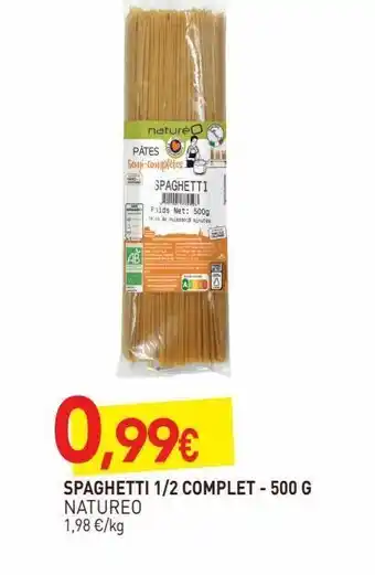 naturéO Spaghetti 1/2 complet 500g offre