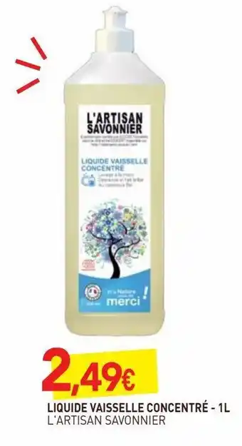 naturéO Liquide vaisselle concentre 1l offre