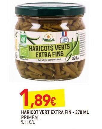 naturéO Haricots verts extra fin 370ml offre