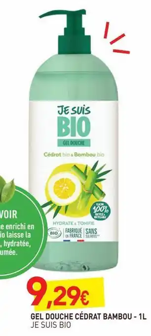 Gel douche cedrat bambou 1l