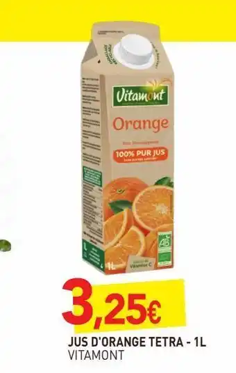 naturéO Jus d`orange tetra 1l offre