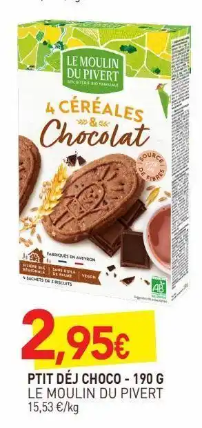 naturéO Ptit dej choco 190g offre