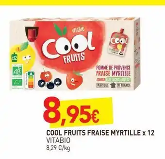 naturéO Cool fruits fraise myrtille x12 offre
