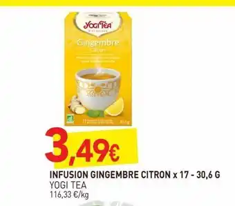 naturéO Infusion gingembre citron x17 30.6g offre