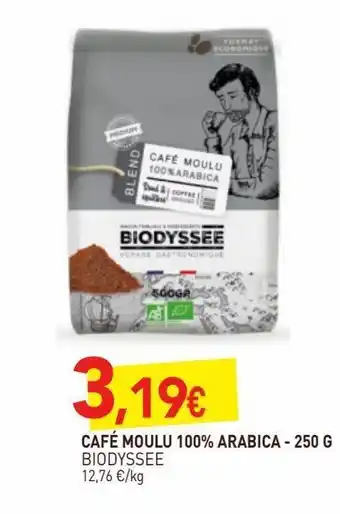 naturéO Café moulu 100% aranica 250g offre