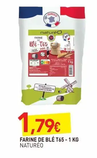 naturéO Farine de blé t65 1kg offre
