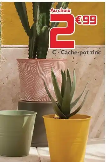 Gifi Cache-pot zinc offre