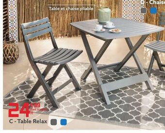 Gifi Table relax offre