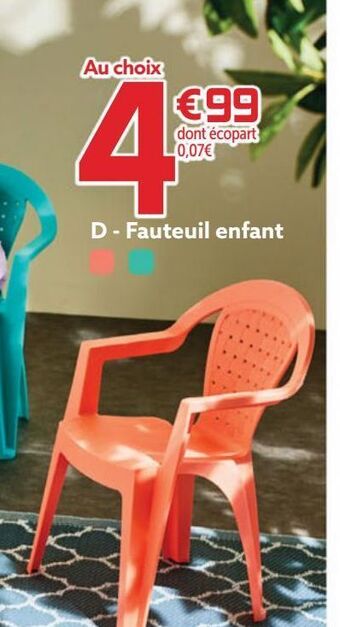 Gifi Fauteuil enfant offre