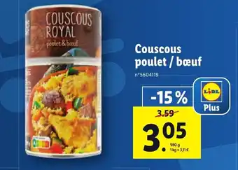 Lidl Couscous poulet / bœuf offre