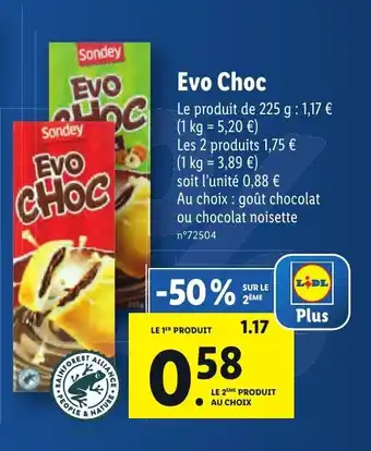 Lidl Evo choc offre
