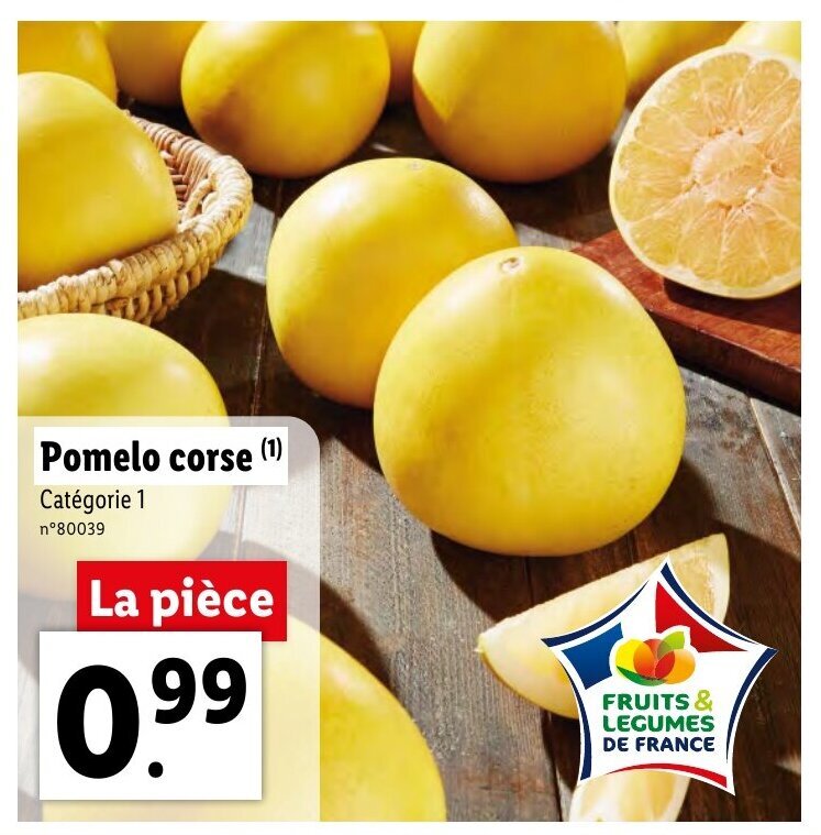 Promo Pomelo corse chez Lidl