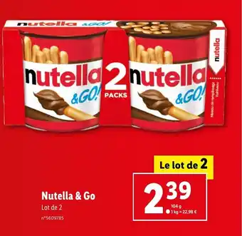 Lidl Nutella & go offre