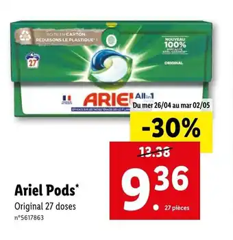 Lidl Ariel pods offre