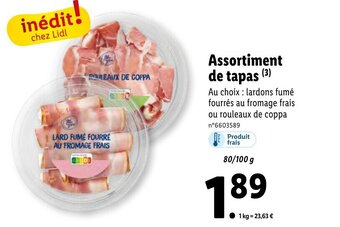 Assortiment de tapas