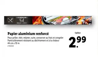 Papier aluminium renforcé