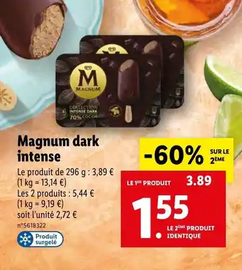 Lidl Magnum dark intense offre