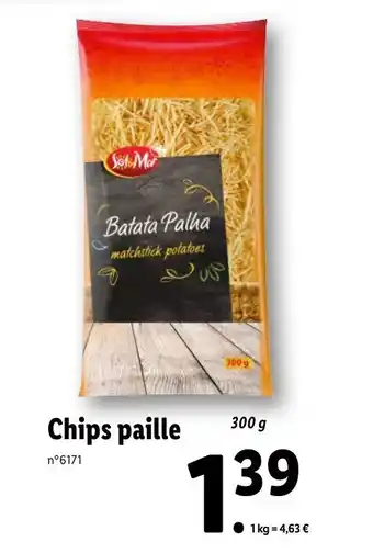 Lidl Chips paille offre
