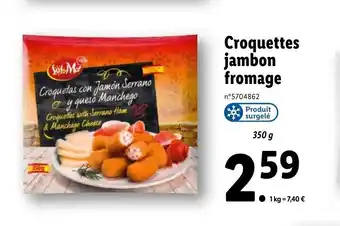 Lidl Croquettes jambon fromage offre