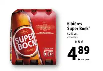 Lidl 6 bières super bock offre