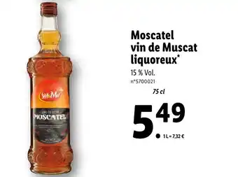 Moscatel vin de muscat liquoreux