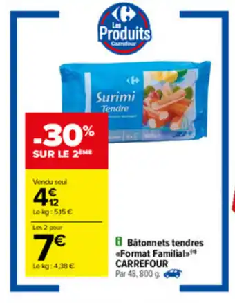 Carrefour Bâtonnets Fendres offre