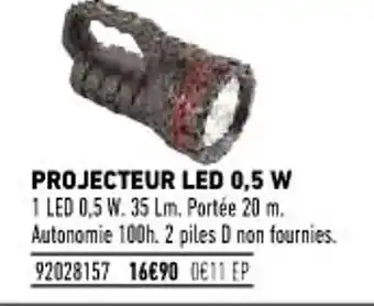 Brico Cash Projecteur LED 0.5 W offre