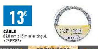 Brico Cash Câble offre