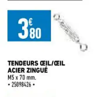 Brico Cash Tendeurs œil/œil Acier Zingué offre