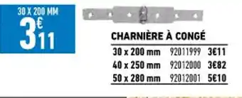Charnières à Congé