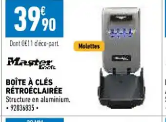 Brico Cash Boîte a Clés Rétroéclairée offre