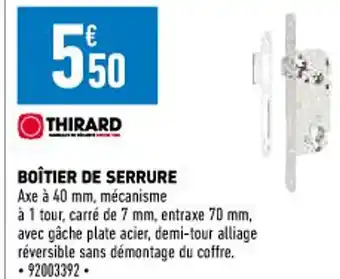 Brico Cash Boîtier De Serrure offre